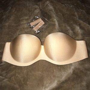 Strapless nude bra B cup